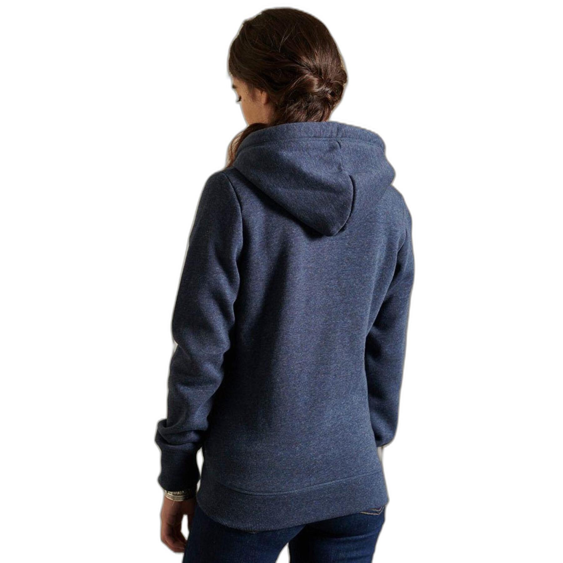 Sweatshirt à capuche zippé femme Superdry Vintage Logo