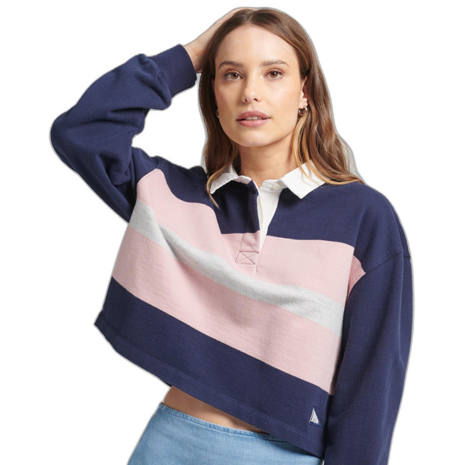 Polo manches longues femme Superdry Vintage Rugby