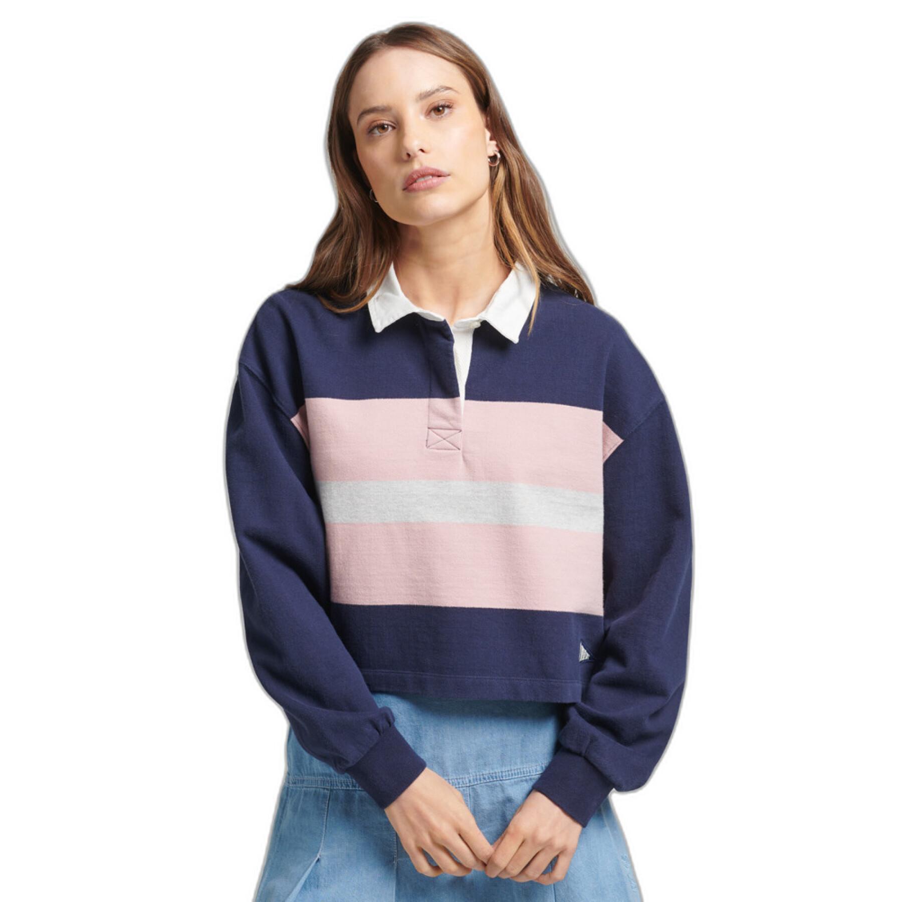 Polo manches longues femme Superdry Vintage Rugby