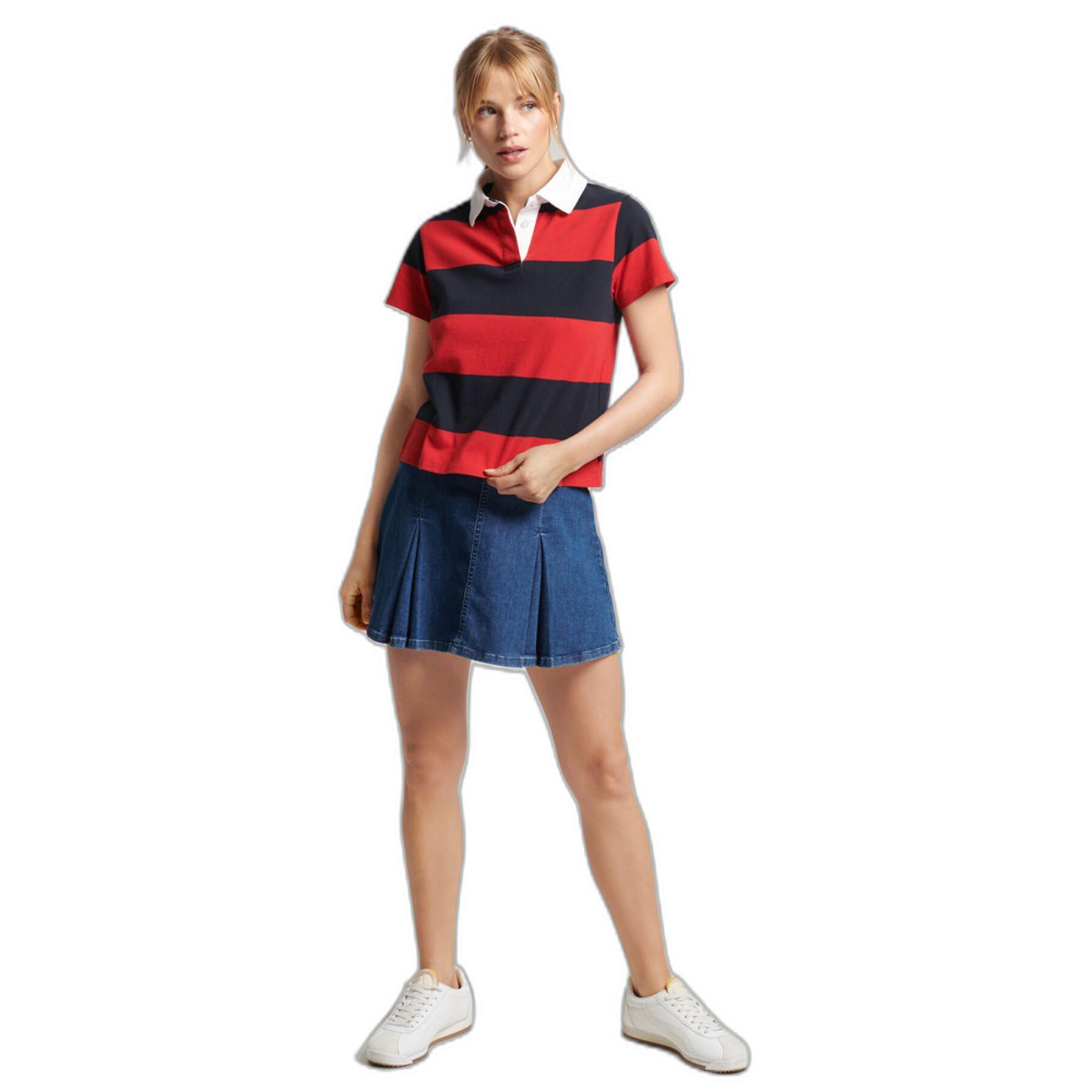 Polo rayé femme Superdry Vintage Rugby