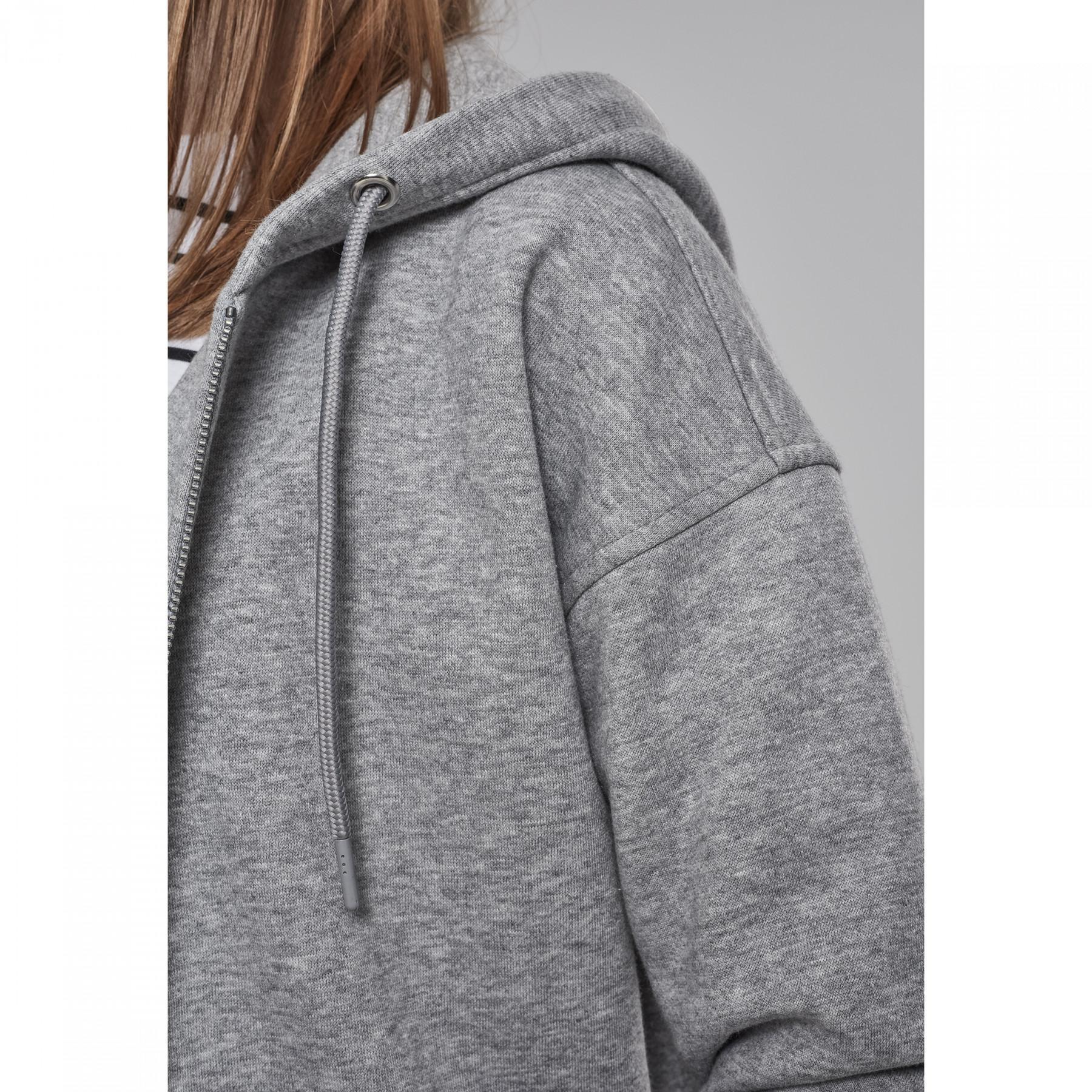 Sweatshirt à capuche femme Urban Classic claic zip