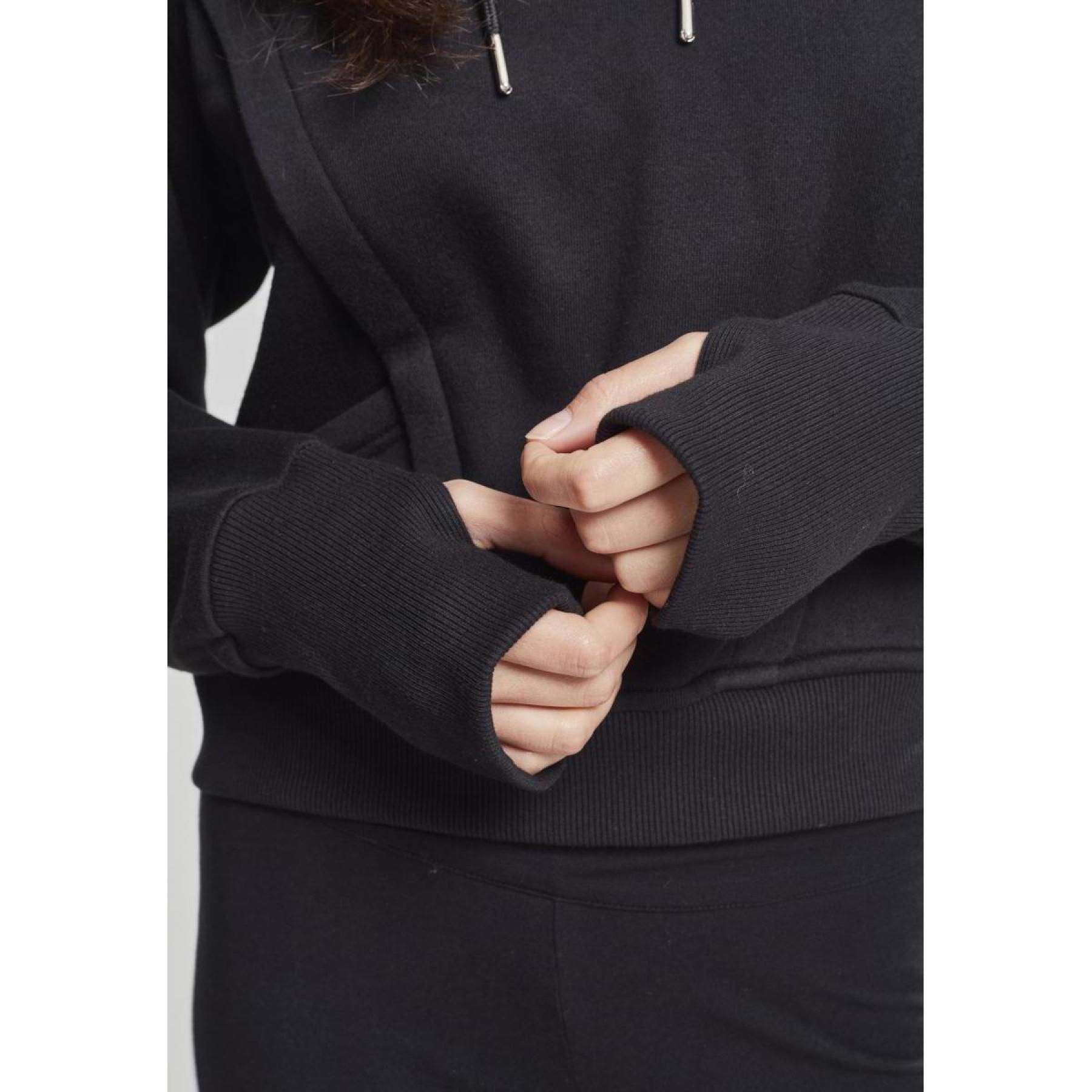 Sweatshirt à capuche femme grandes tailles Urban Classic thumb hole