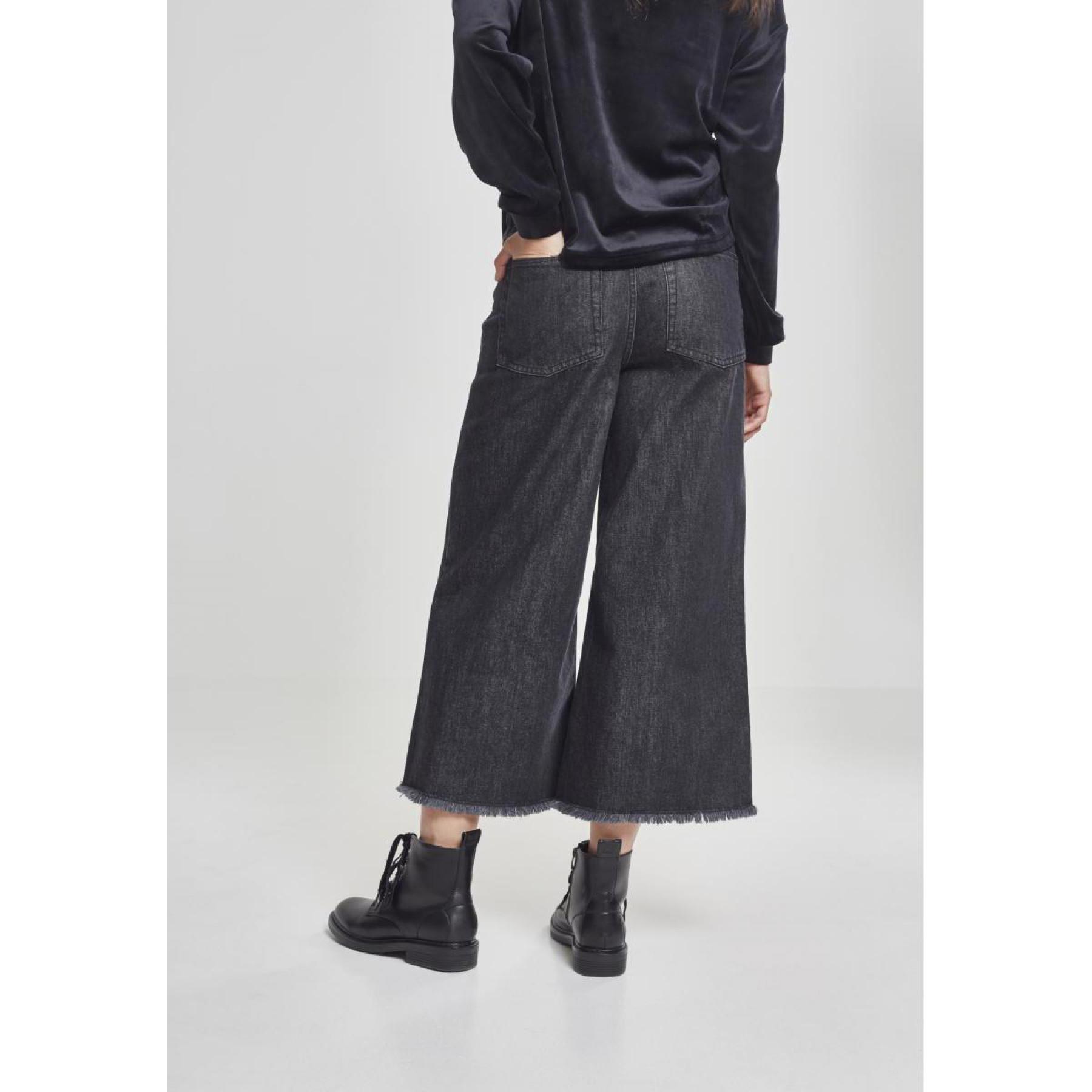 Pantalon femme Urban Classic denim culotte