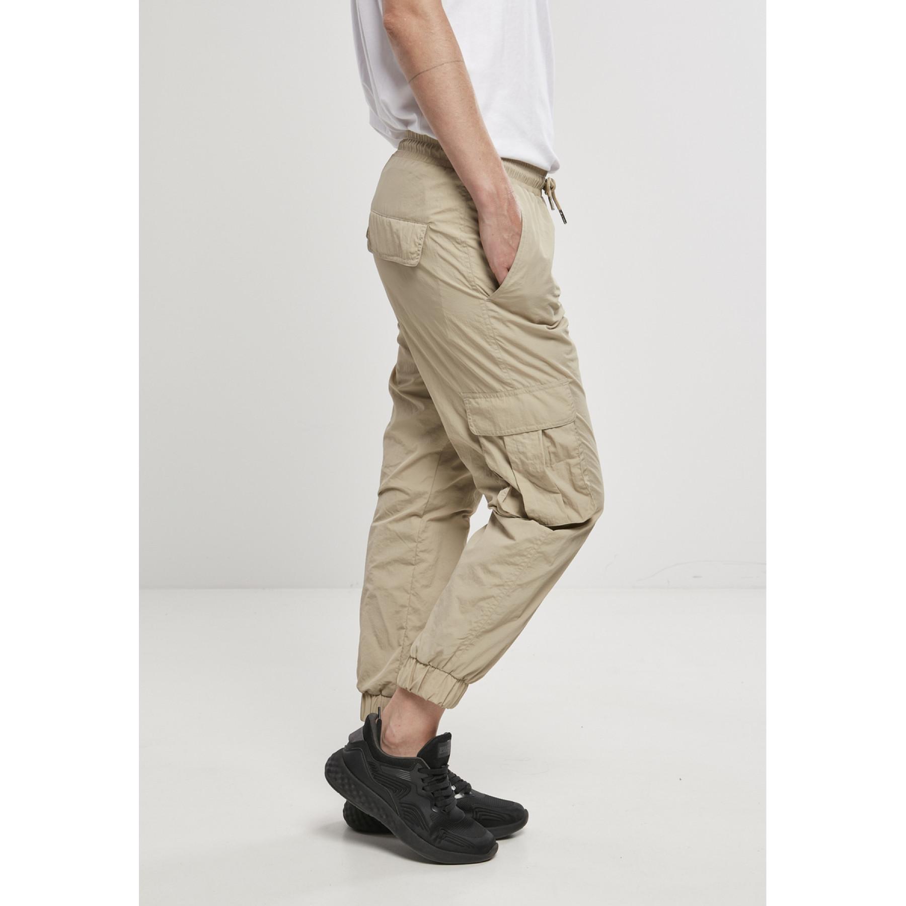 Pantalon cargo femme Urban Classics high waist crinkle