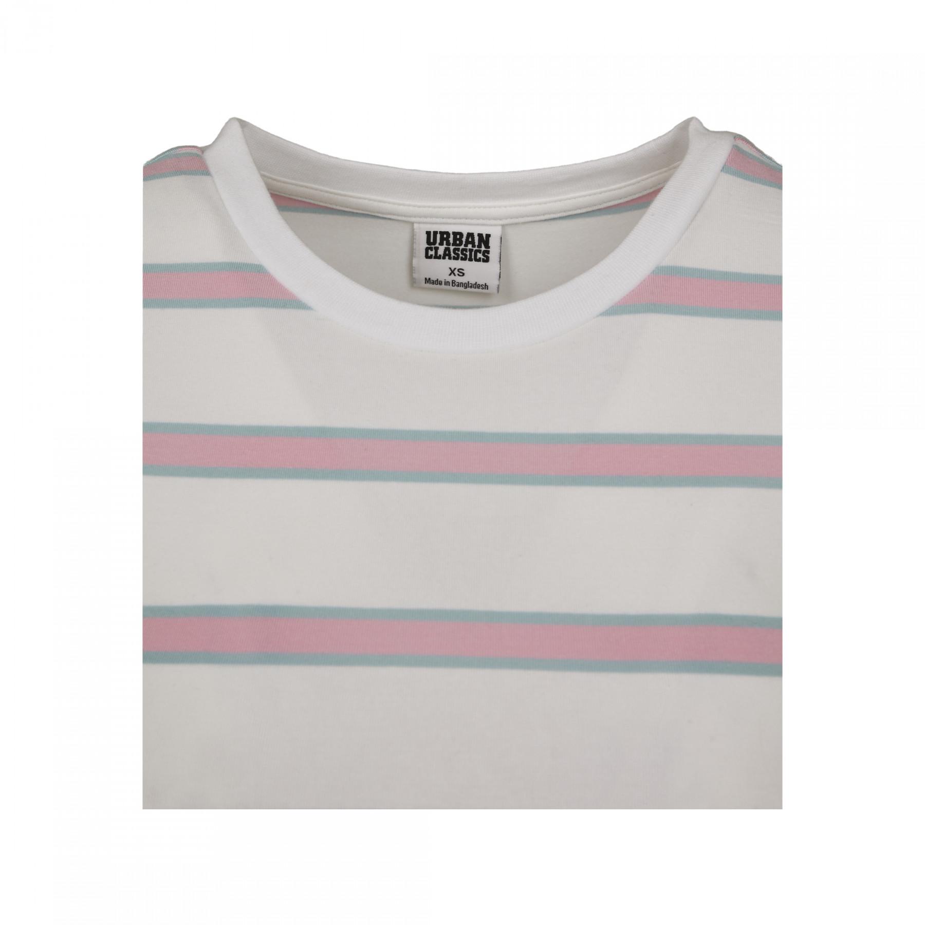 T-shirt femme Urban Classics stripe cropped