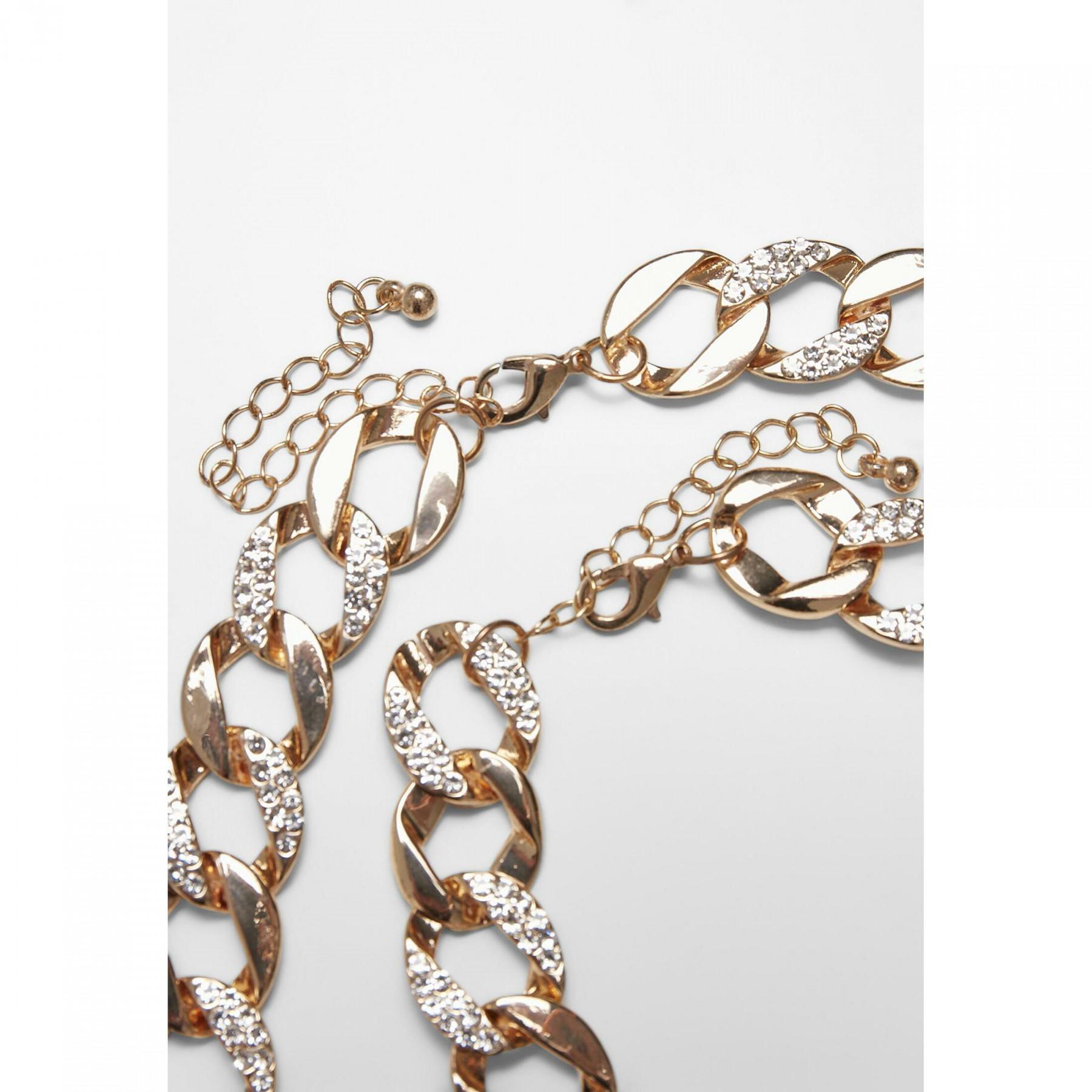 Ensemble collier et bracelet Urban Classics basic diamond