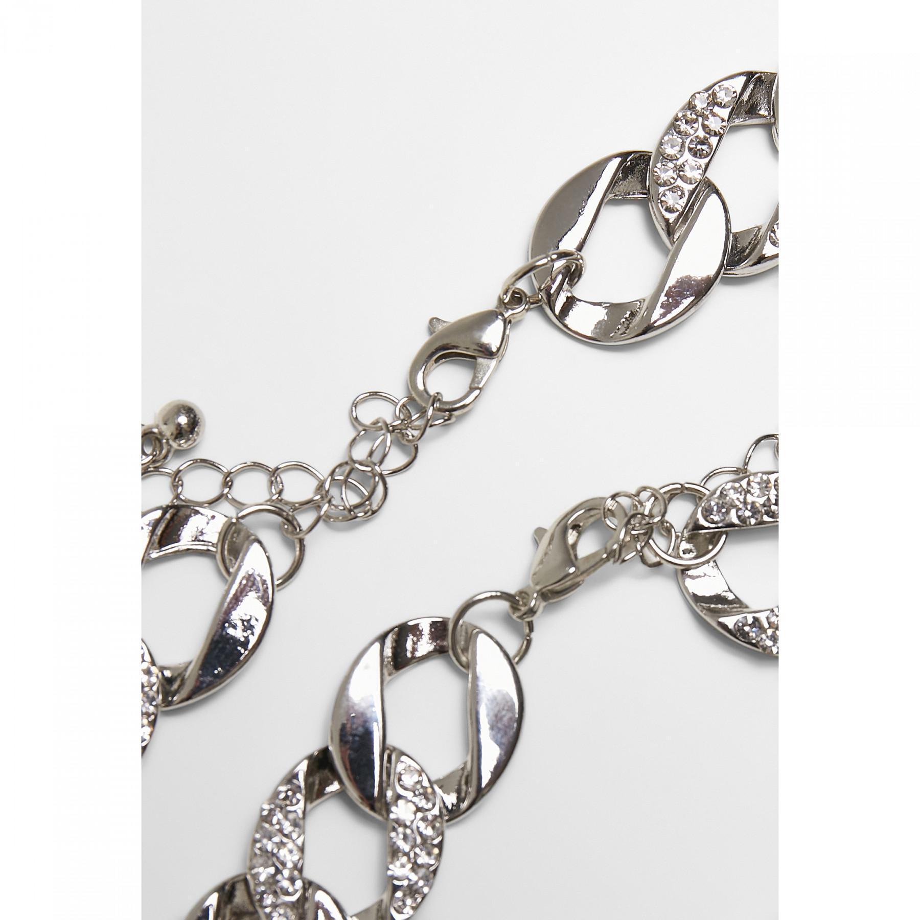 Ensemble collier et bracelet Urban Classics basic diamond