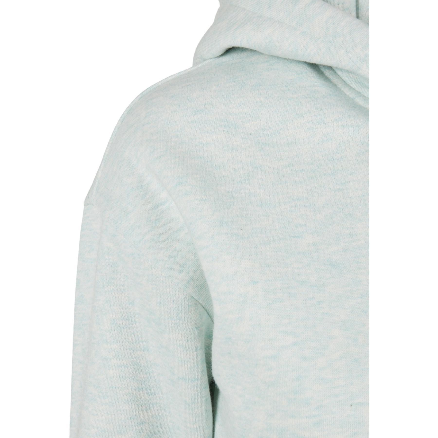 Sweatshirt à capuche femme Urban Classics color melange-grandes tailles