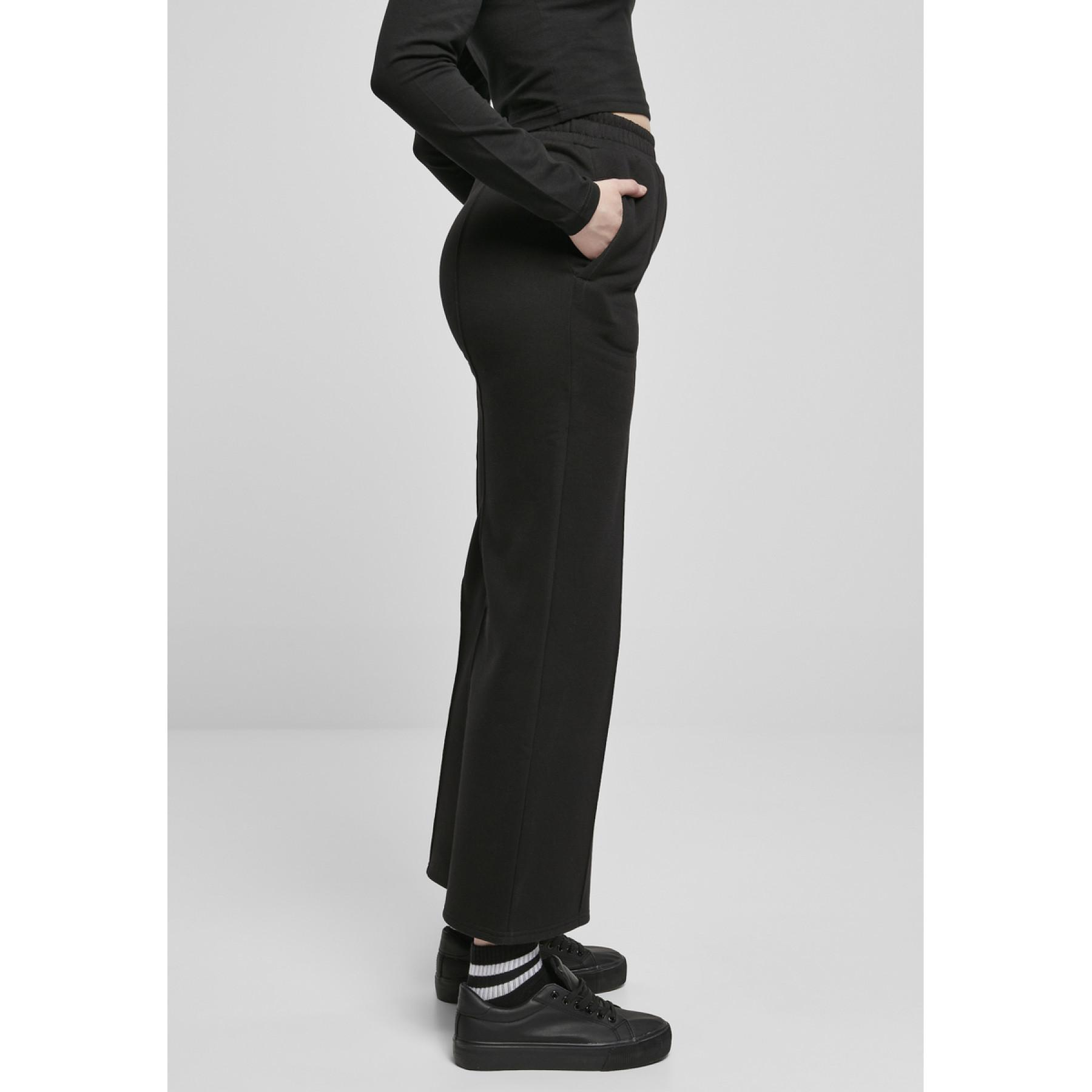 Pantalon femme Urban Classics straight pin tuck