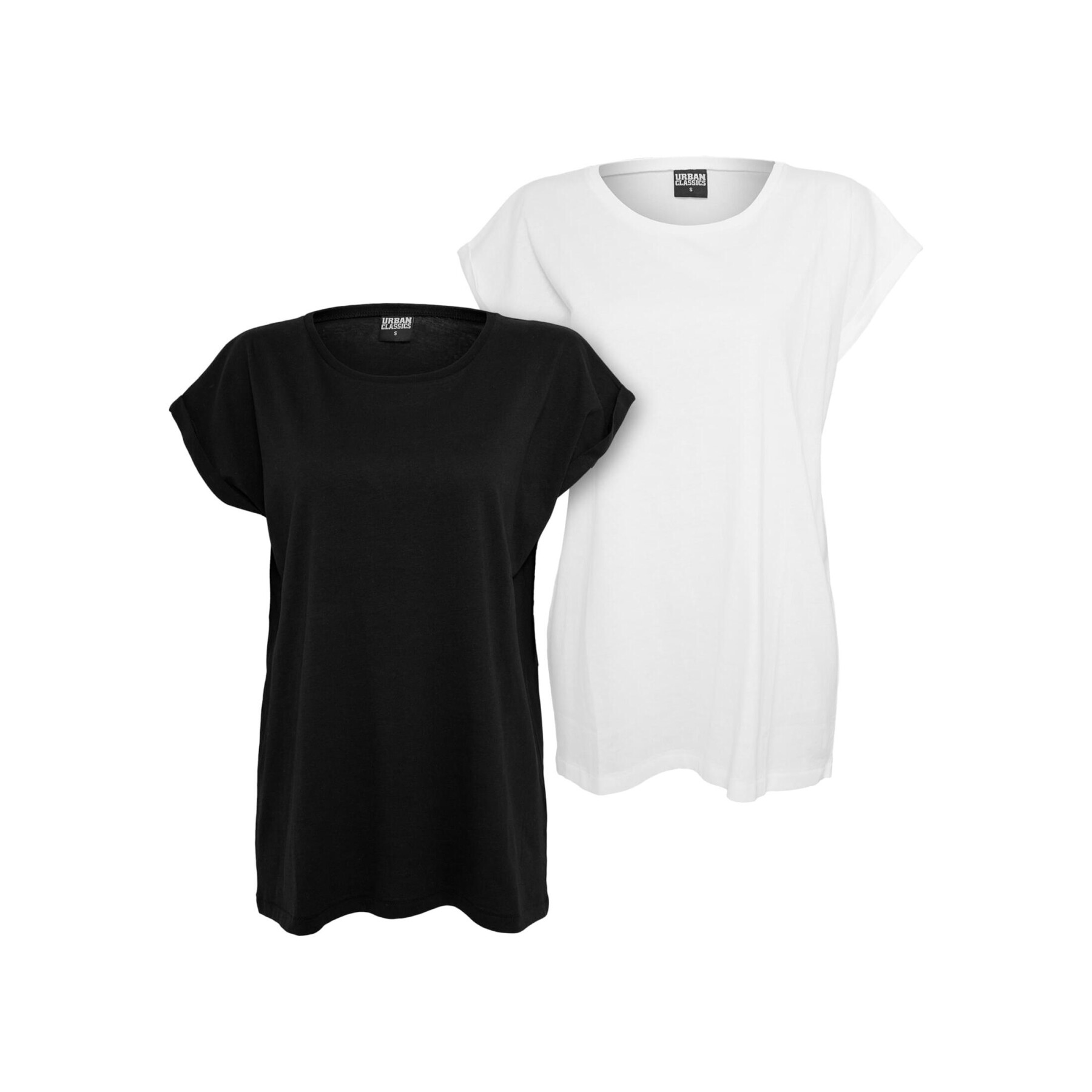 T-shirts femme Urban Classics Extended Shoulder (x2)