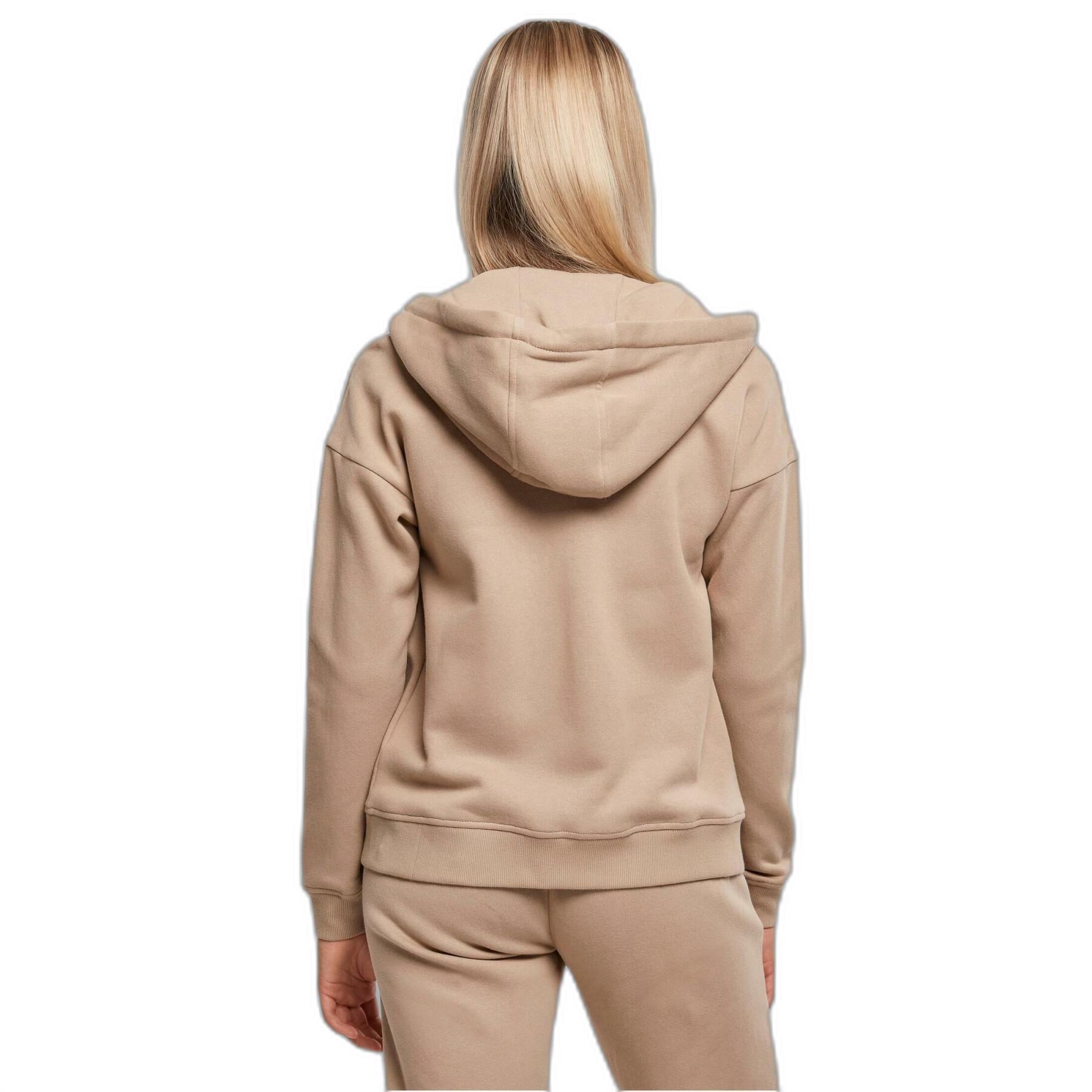 Sweatshirt à capuche zippé femme Urban Classics Organic Terry