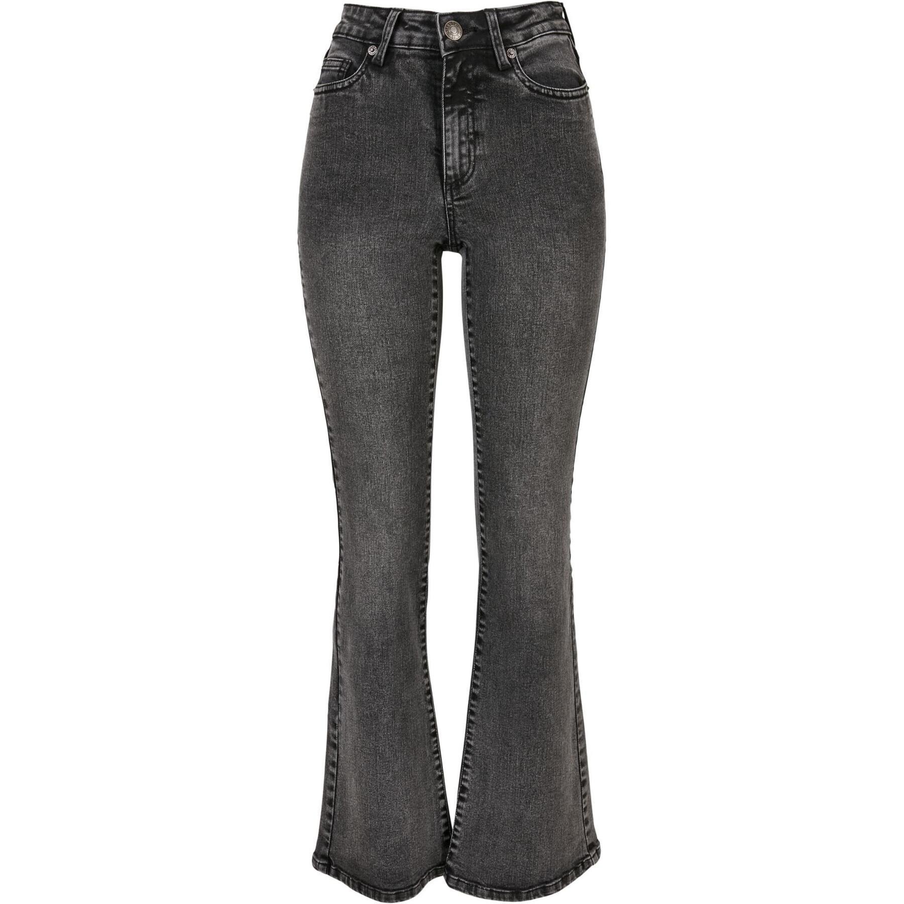 Jeans en denim évasé taille haute femme Urban Classics