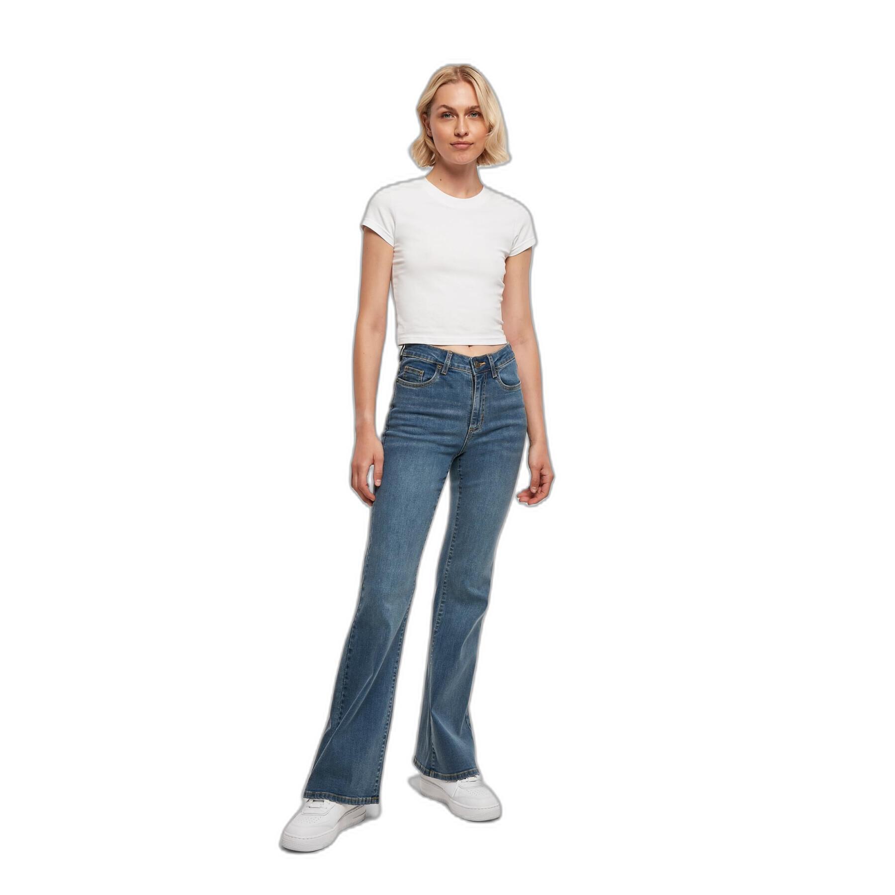 Jeans en denim évasé taille haute femme Urban Classics
