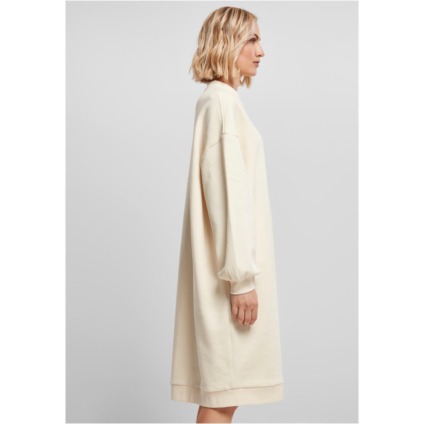 Robe pull mi-longue col rond femme Urban Classics Organic Oversized