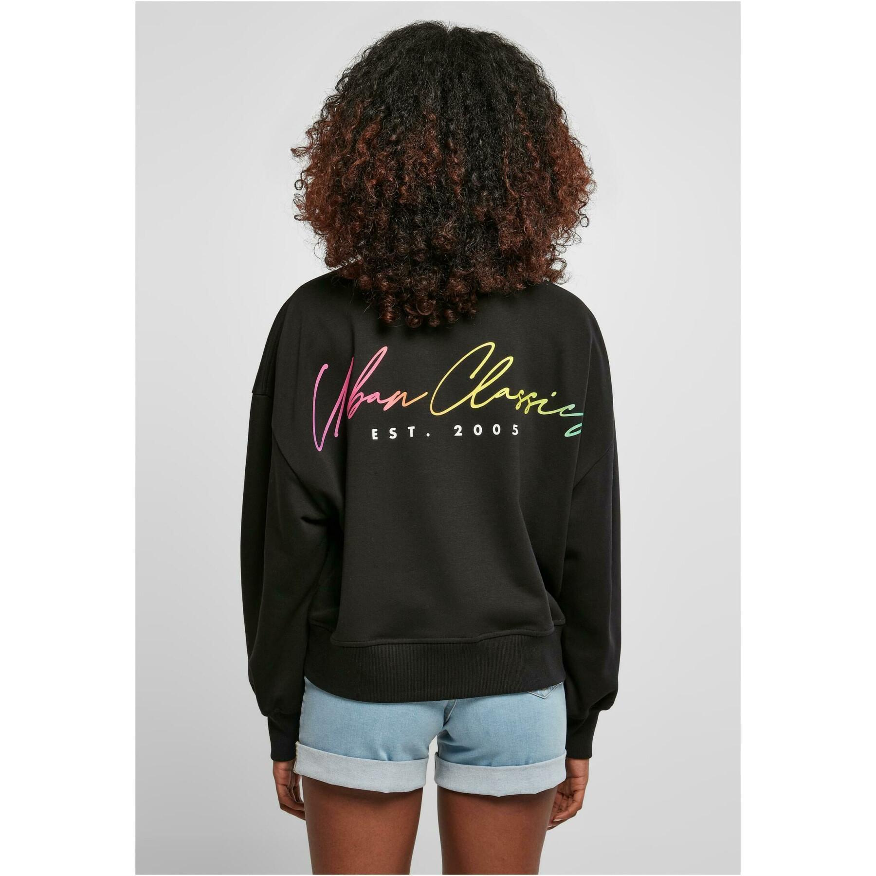 Sweatshirt femme Urban Classics Oversized rainbow
