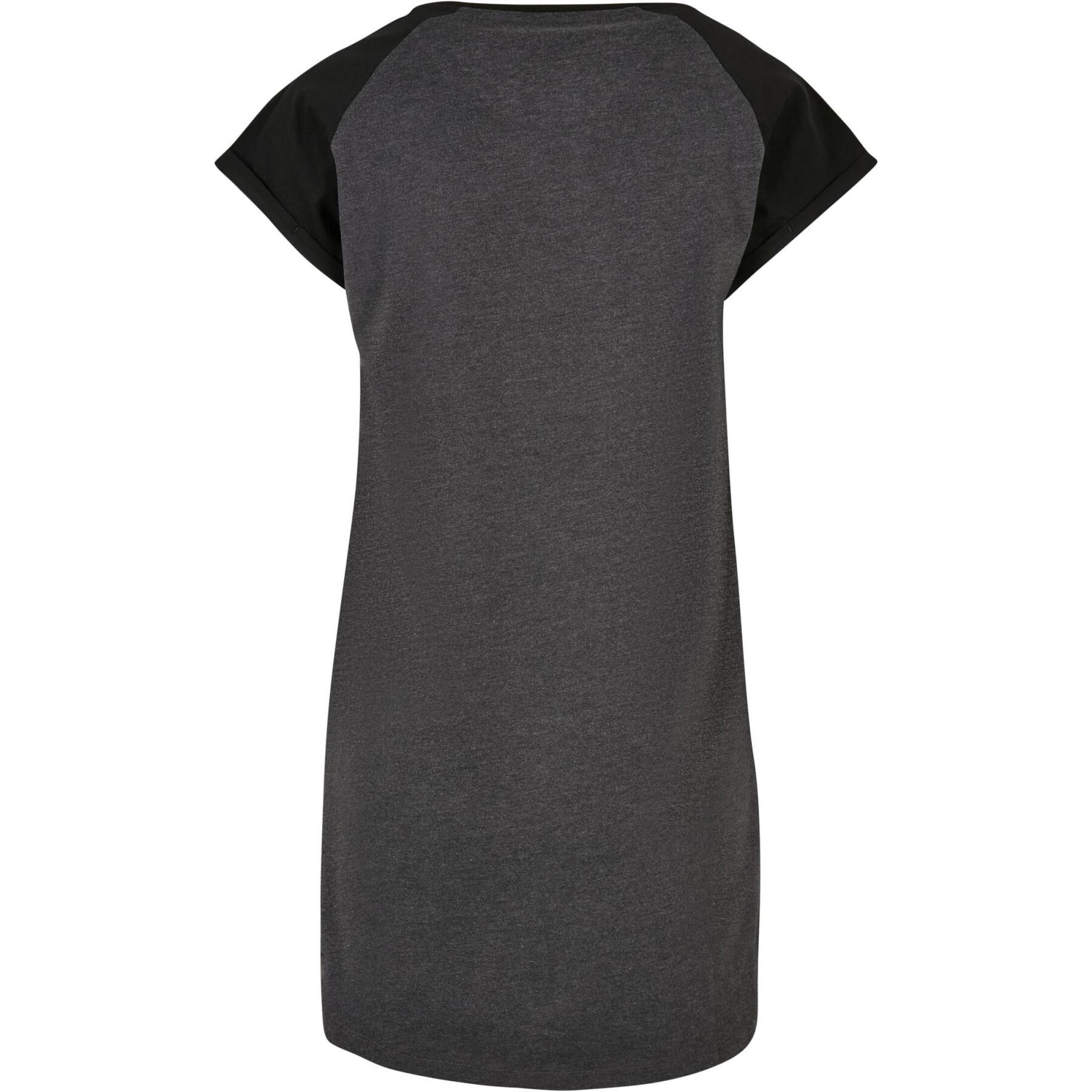 Robe T-shirt raglan femme Urban Classics Contrast GT