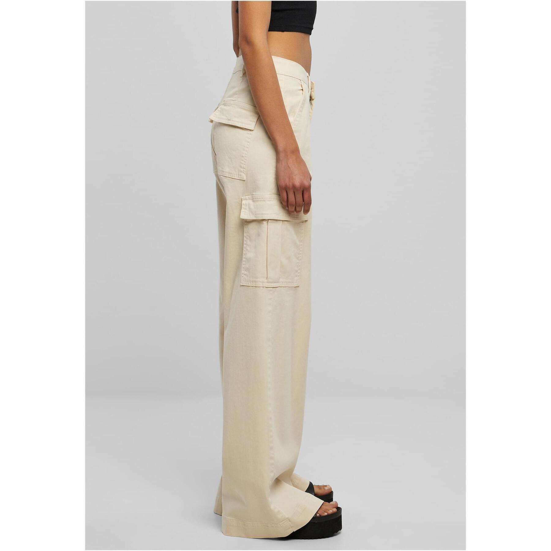 Pantalon cargo large taille haute femme Urban Classics
