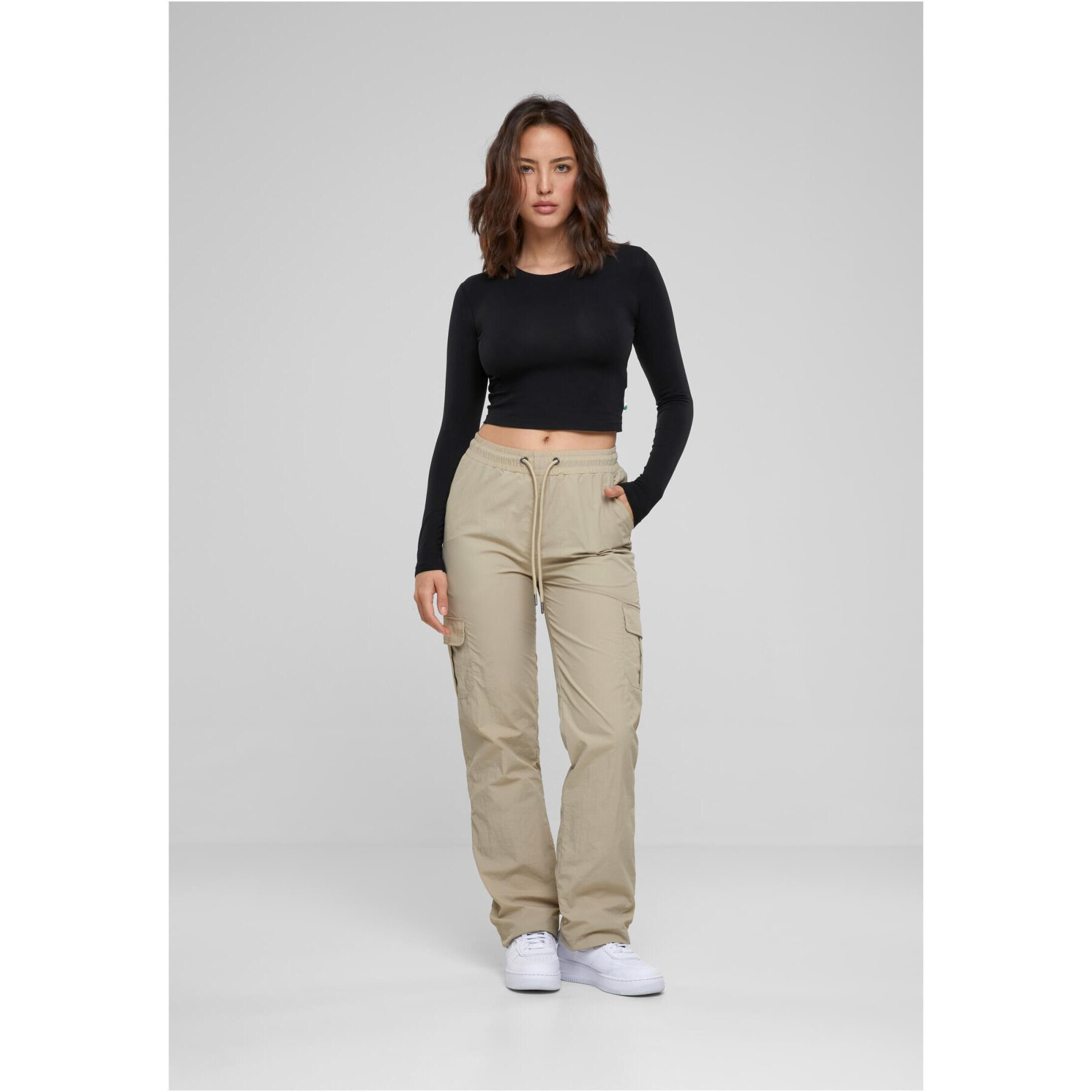 Pantalon cargo nylon femme Urban Classics