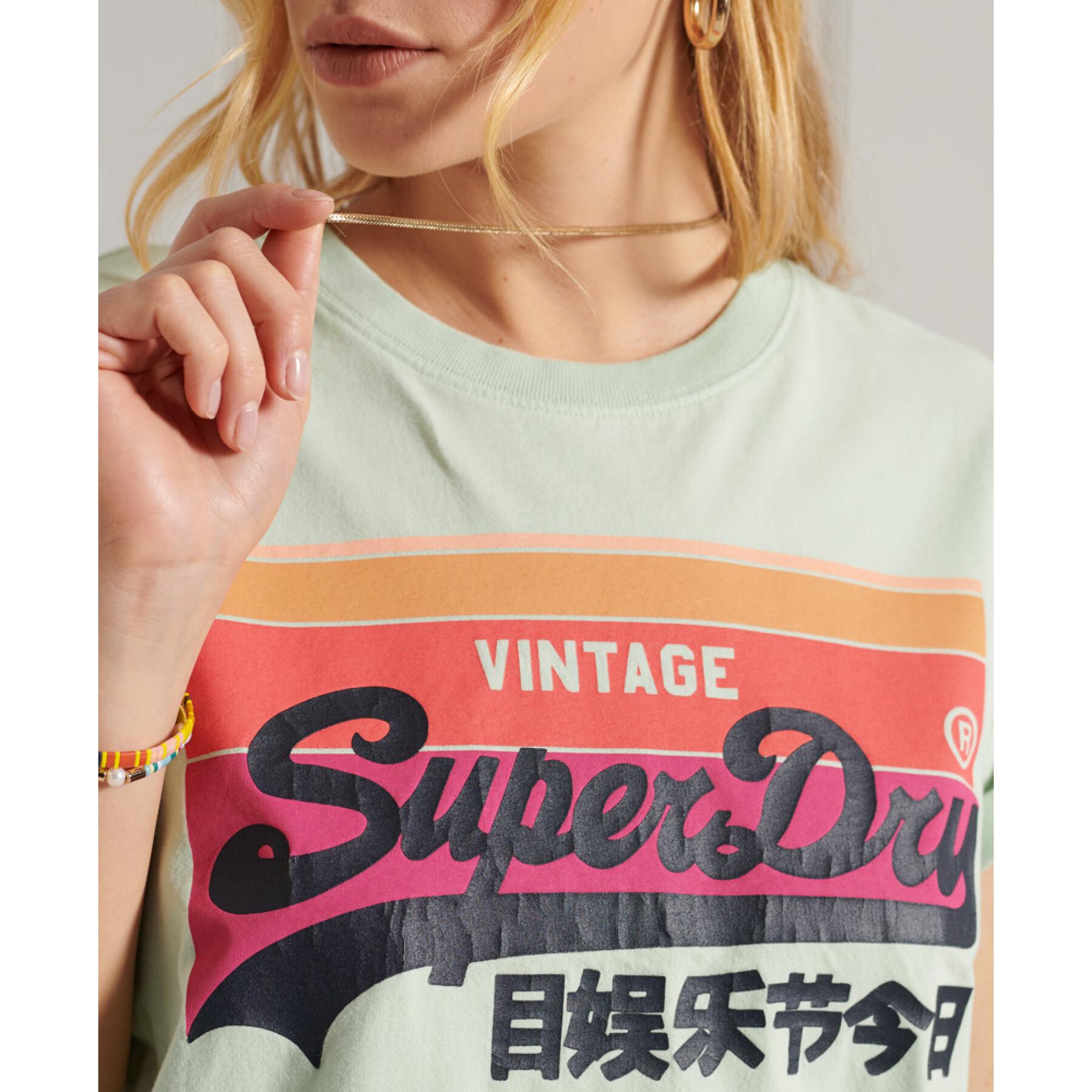T-shirt léger femme Superdry Vintage Logo Cali