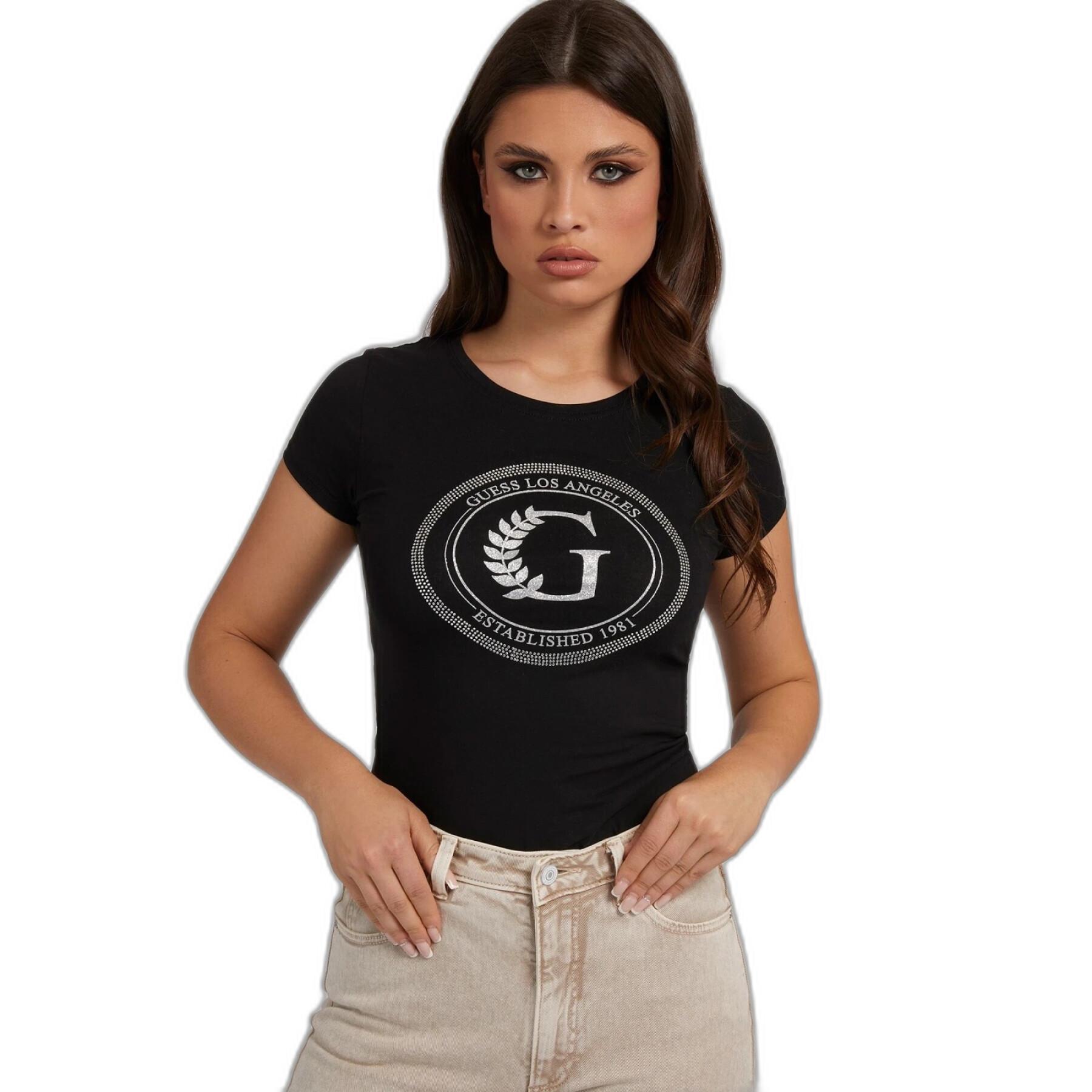 T-shirt à manches courtes femme Guess Crest R3