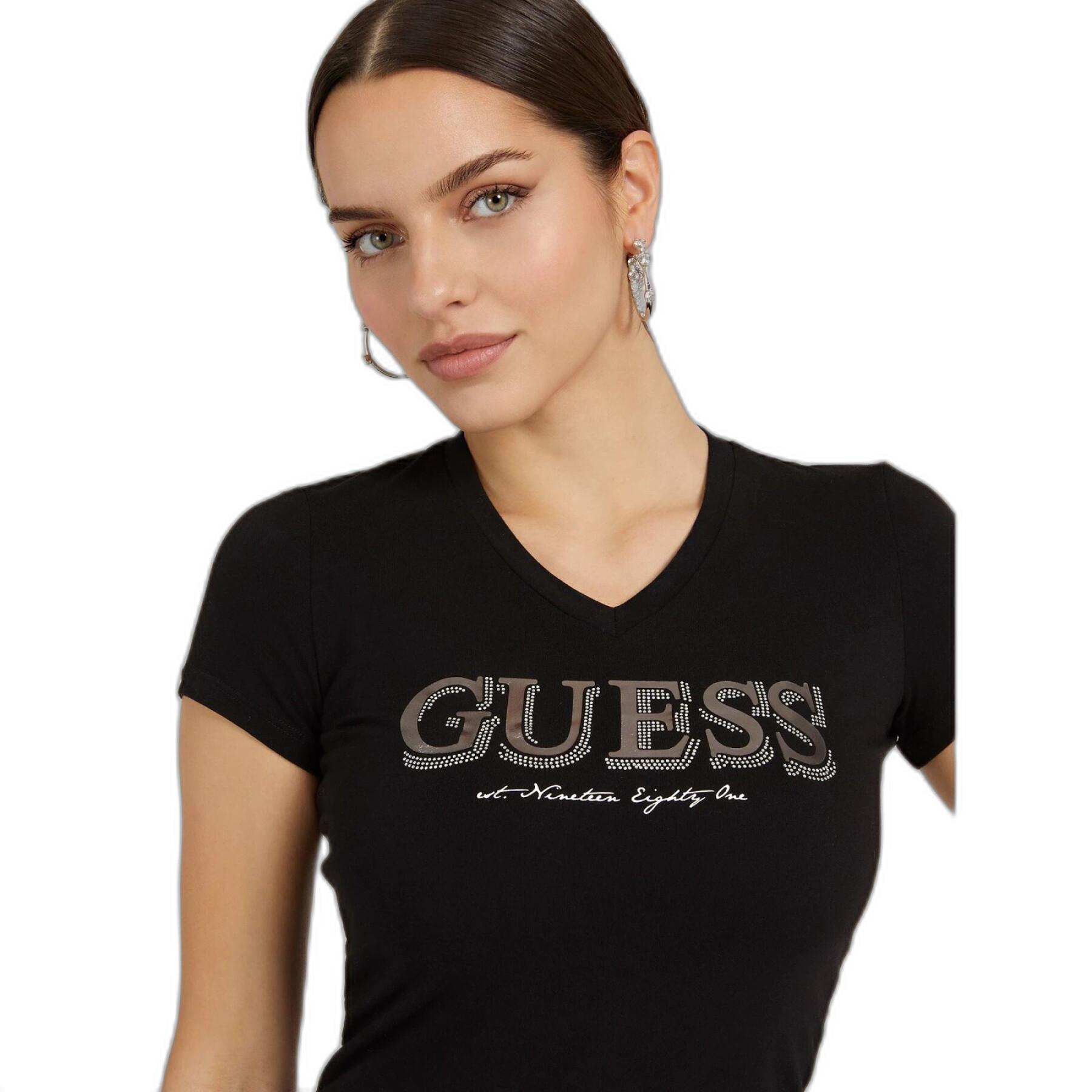 T-shirt à manches courtes femme Guess Trine