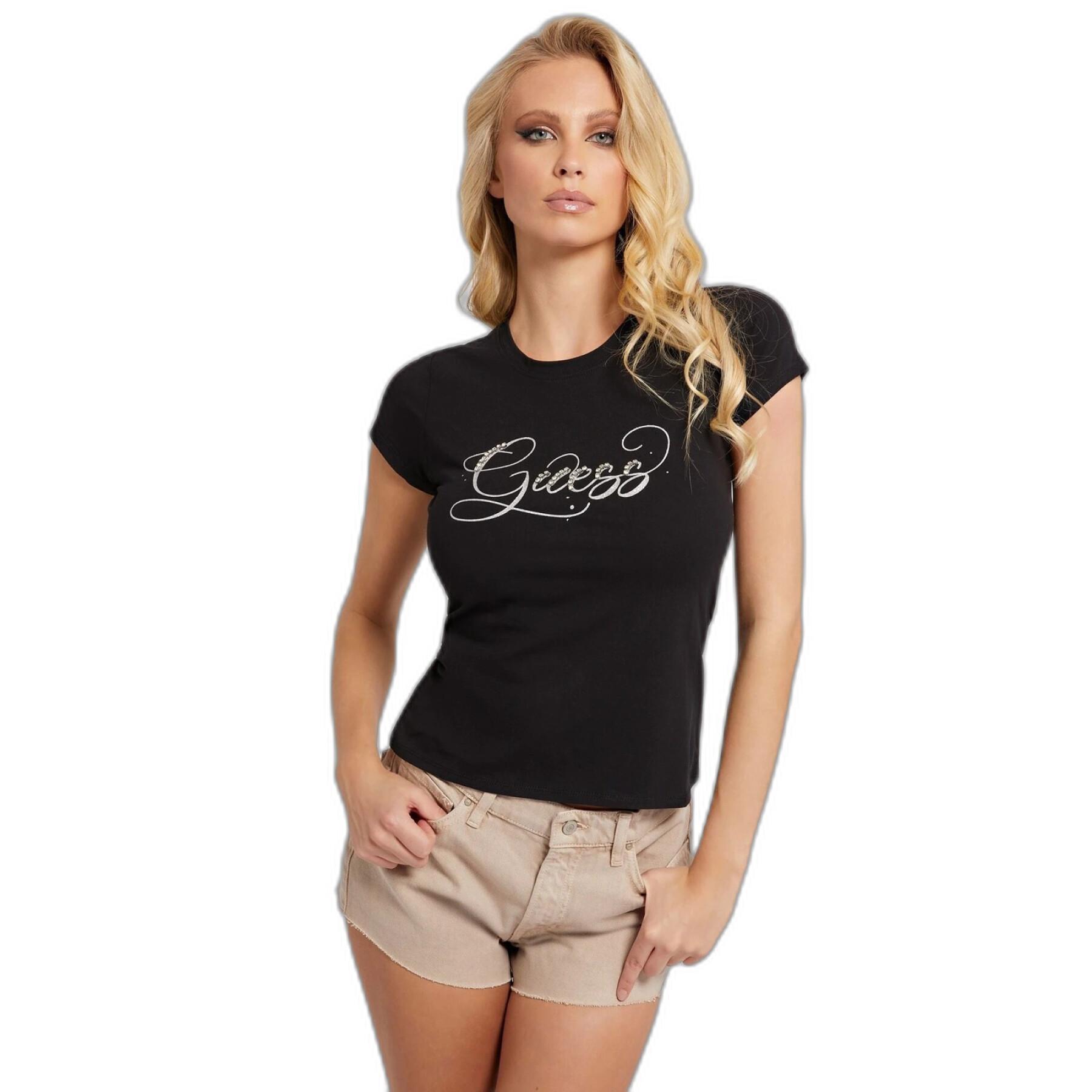 T-shirt à manches courtes femme Guess Glitzy R4