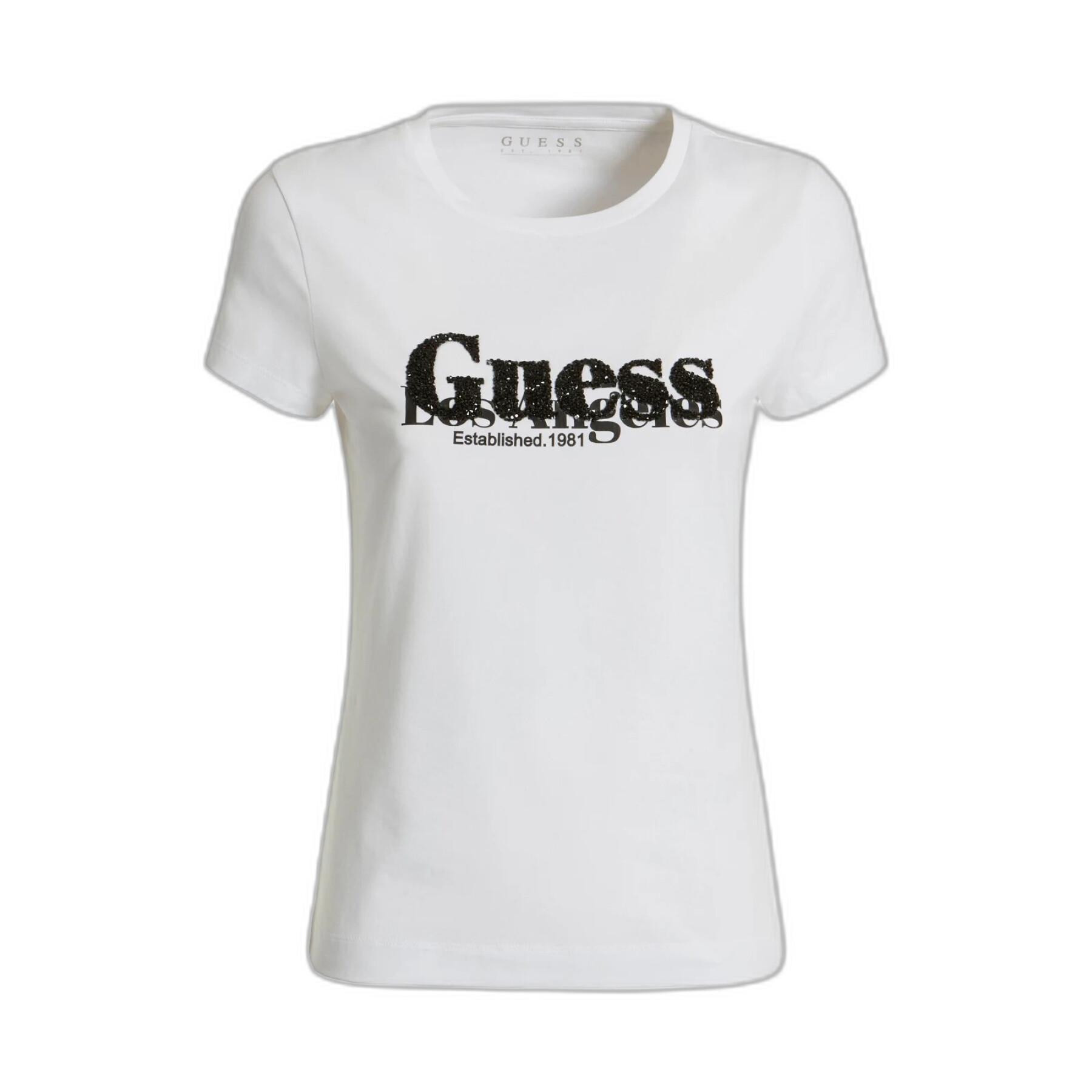 T-shirt à manches courtes femme Guess Cn Astrelle