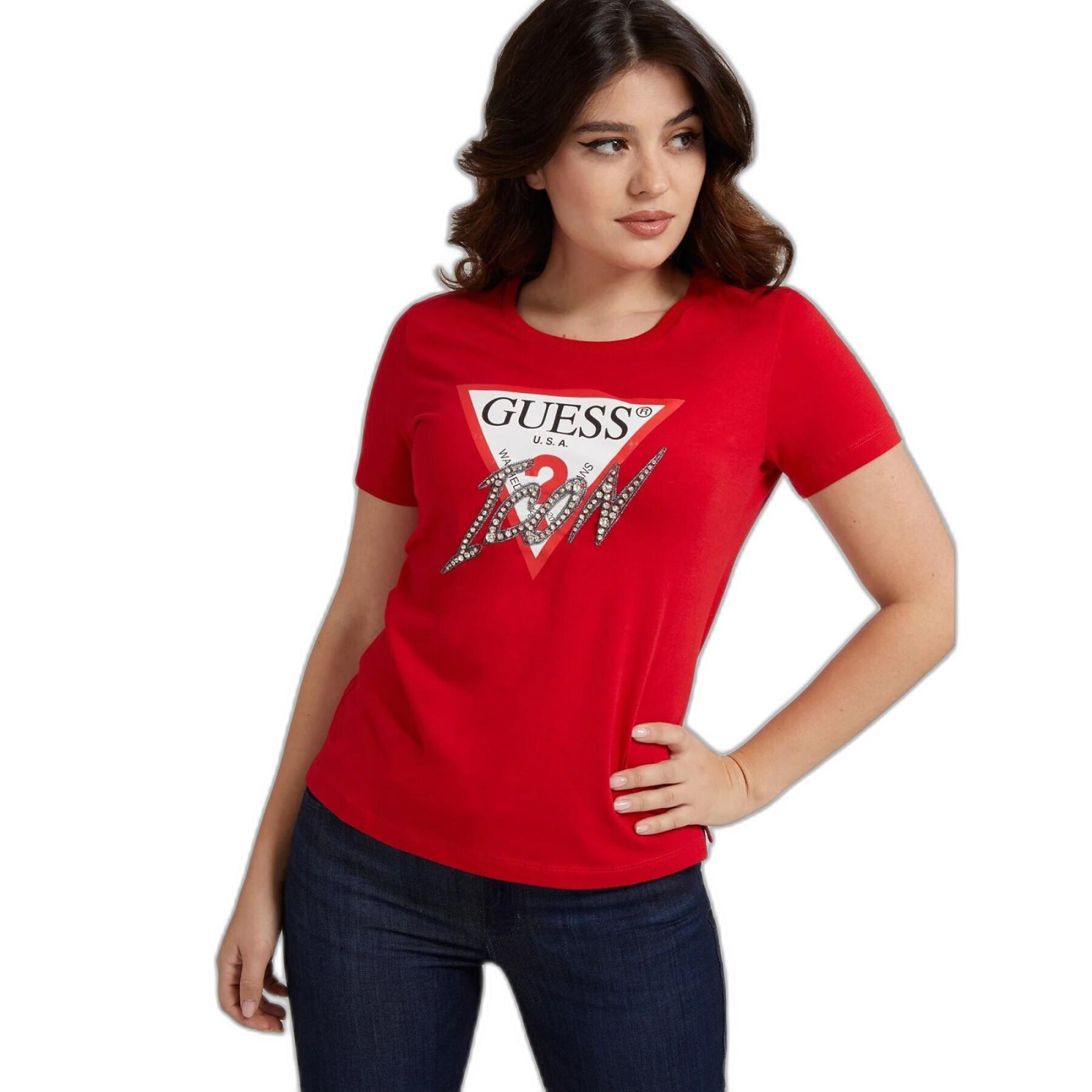 T-shirt à manches courtes femme Guess CN Icon