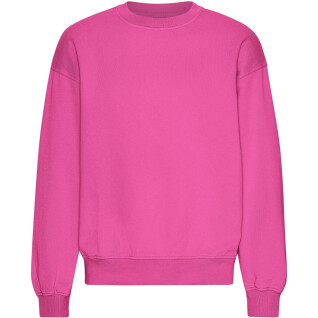 Sweatshirt col rond oversize femme Colorful Standard Organic Bubblegum Pink