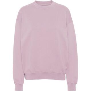 Sweatshirt col rond Colorful Standard Organic oversized faded pink