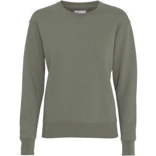 Pull col rond femme Colorful Standard Classic Organic dusty olive