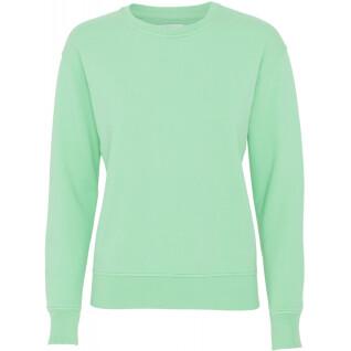 Pull col rond femme Colorful Standard Classic Organic faded mint