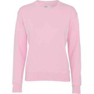 Pull col rond femme Colorful Standard Classic Organic flamingo pink