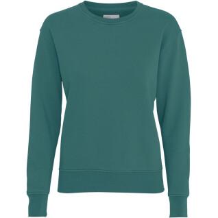 Pull col rond femme Colorful Standard Classic Organic ocean green