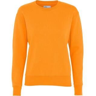 Pull col rond femme Colorful Standard Classic Organic sunny orange