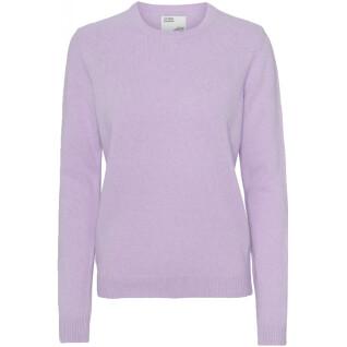 Pull col rond en laine femme Colorful Standard Classic Merino soft lavender