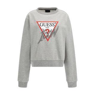 Sweatshirt col rond femme Guess Icon