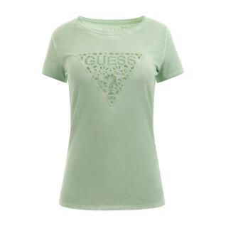 T-shirt floral à œillets femme Guess Logo