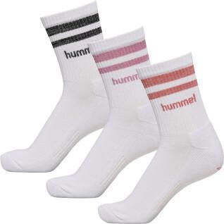 Lot de 3 paires de chaussettes femme Hummel Retro Lurex