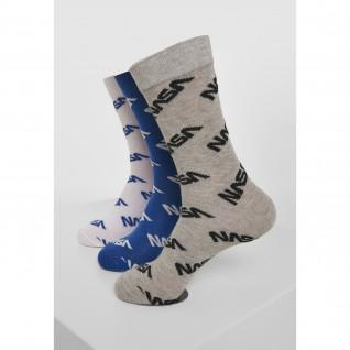 Chaussettes Mister Tee allover 3-pa