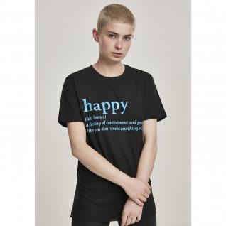 T-shirt femme Mister Tee happy definition