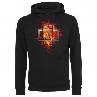 Sweatshirt à capuche Rammstein rammstein lava logo