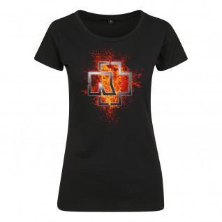 T-shirt Rammstein rammstein femme lava logo