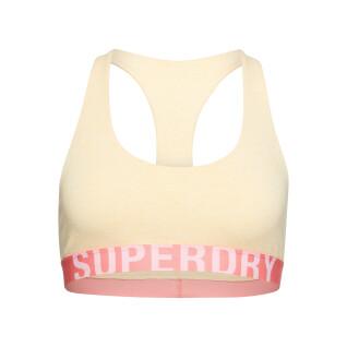 Brassière à grand logo en coton bio femme Superdry
