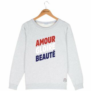 Sweatshirt col rond femme French Disorder Amour gloire beauté