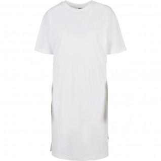 T-shirt robe femme Urban Classics organic oversized slit-grandes tailles