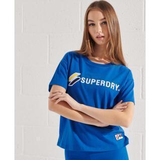 T-shirt droit à motif femme Superdry Sportstyle