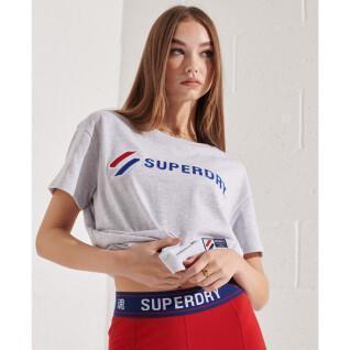 T-shirt droit à motif femme Superdry Sportstyle