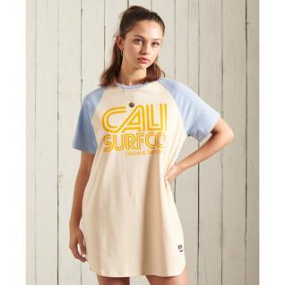 Robe t-shirt à manches raglan femme Superdry Cali Surf