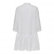 Robe chemise femme Only Ditte life manches 3/4